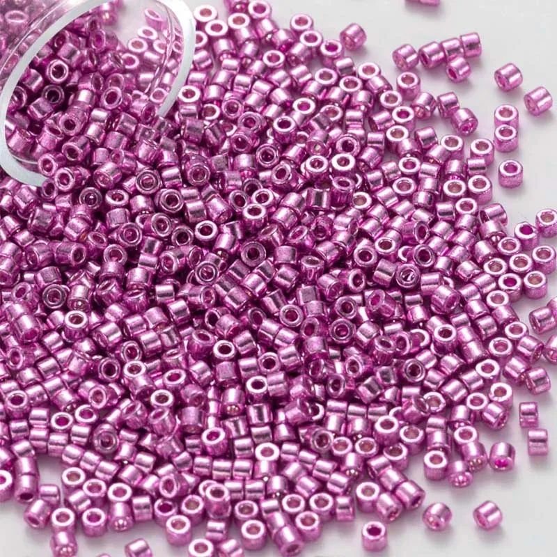2000 stücke 11/0 1.3*1,6mm Generisches Metallic Farbe Glas Perlen Japanischen Uniform Lose Distanz Seed Perlen für Schmuck, der DIY Nähen