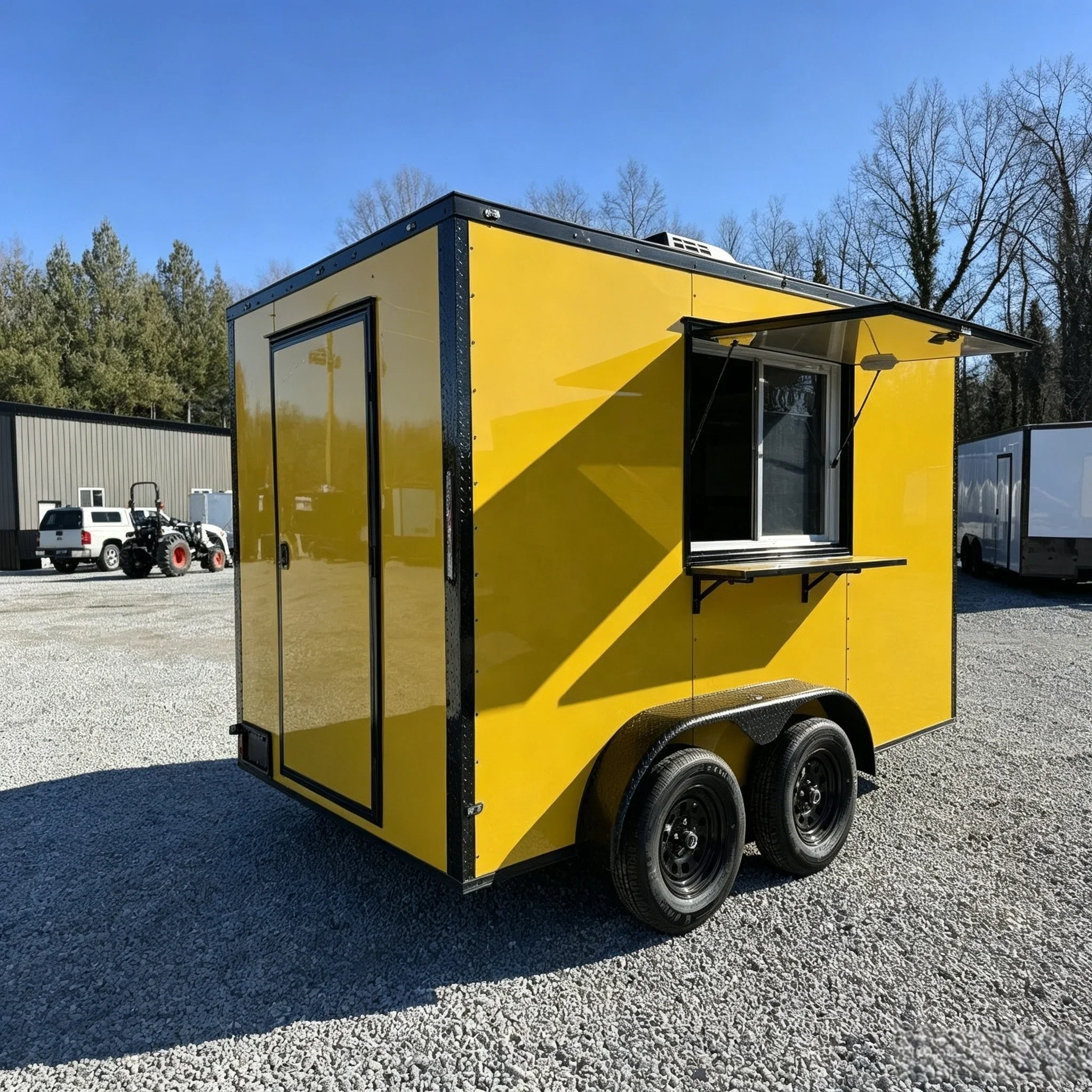 Custom Street Food Trailer with Cooking Station and Service Counter for Mobile Food Businesses