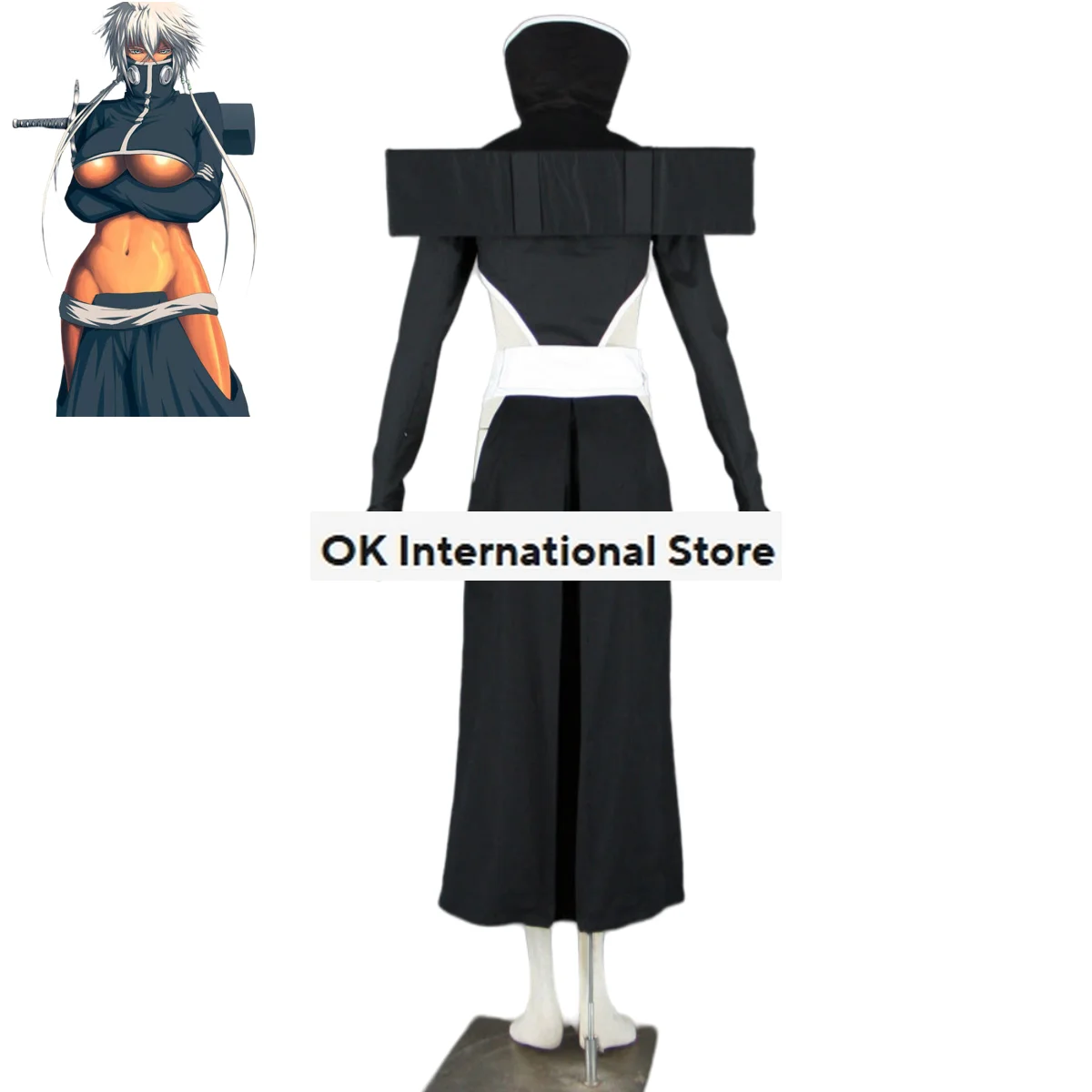 Anime BLEACH Tear Halibel Cosplay Costume Espada NO.3 Black White Combat Uniform Full Set Woman Sexy Halloween Christmas Suit