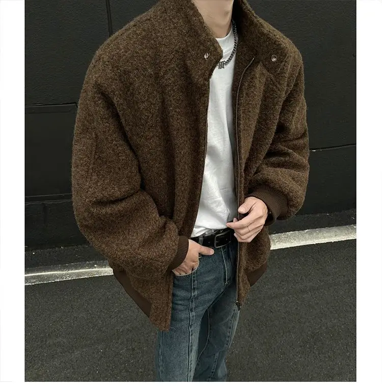 

Мужская куртка из шерстяной смеси высокого качества: стиль для музыки, ритма, мелодии, гармонии, композиции, выступлений, развлечений и выражения.