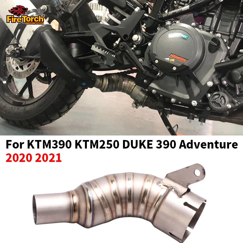 

For KTM390 KTM250 DUKE 390 Adventure 2020 2021 Motorcycle Exhaust Escape titanium alloy Mid Link Pipe Connect Original Muffler