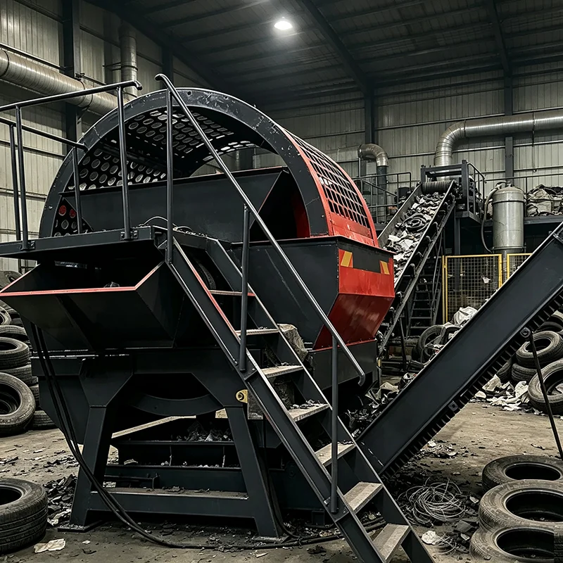 High Capacity Twin Shaft Industrial Shredder Complete Waste Plastic Metal Wood Recycling Unit