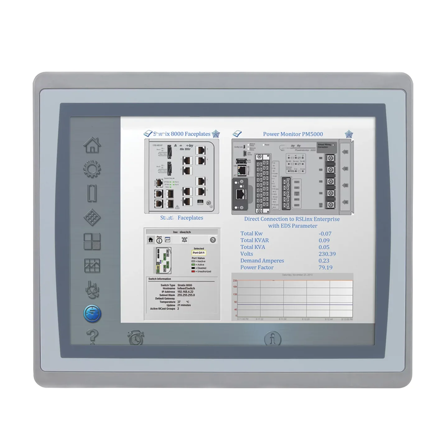 2711P-T10C22D8S touch screen hmi PN- 558522   Interfaccia macchina umana standard 10 terminali 2711PT10C22D8S