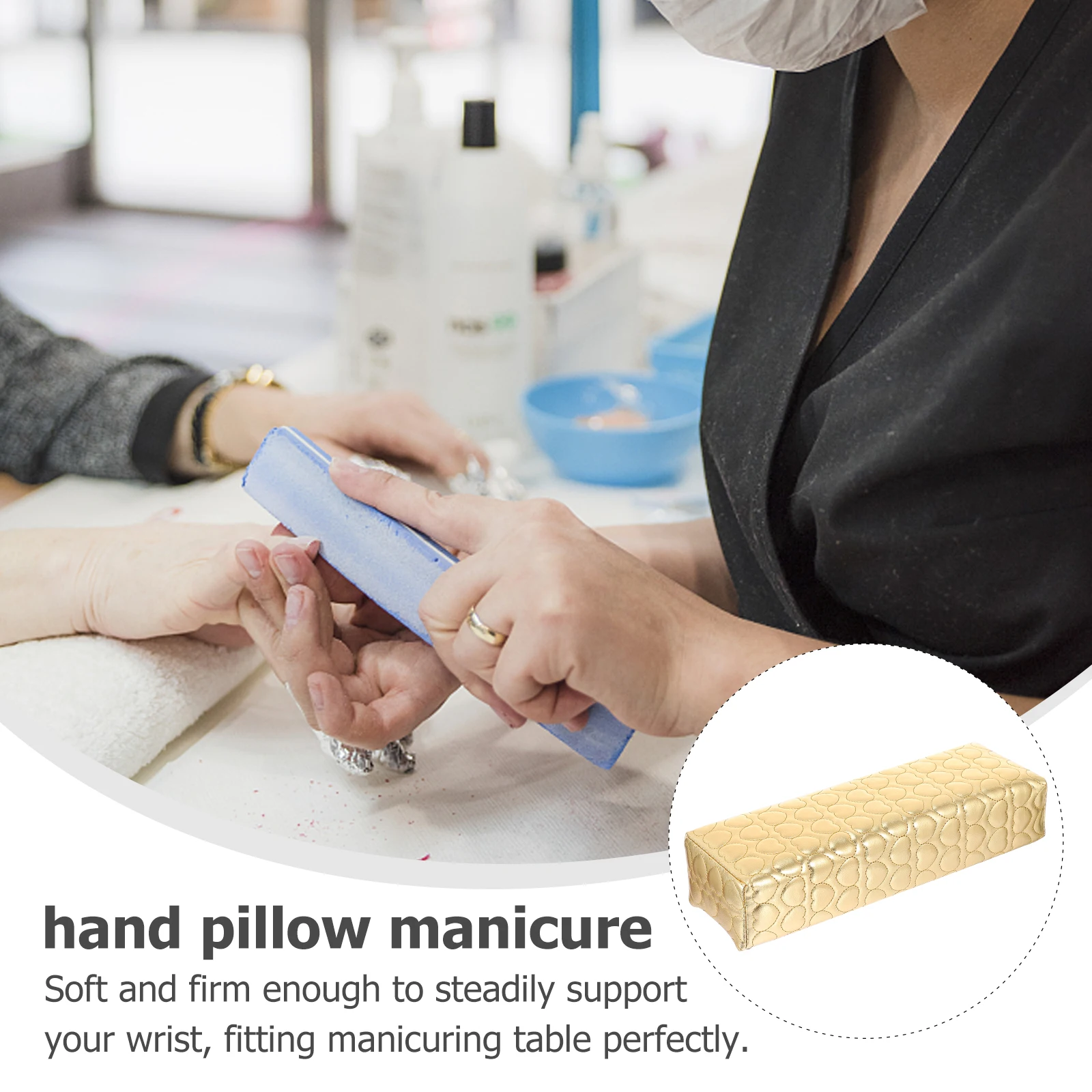 

Hand Pillow Tool Nail Arm Wrist Rest for Polishing Manicures Hands Nails Support
