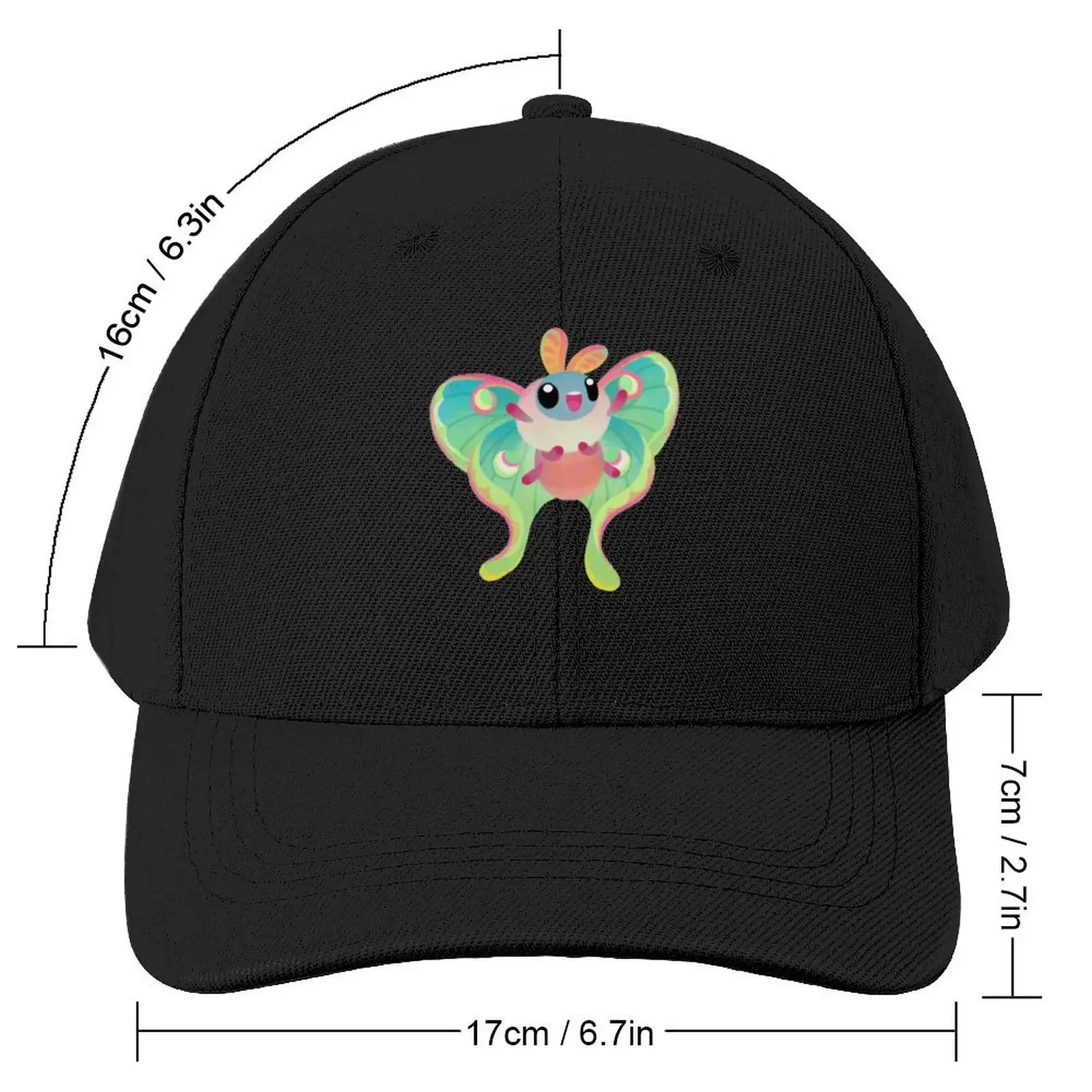 Luna Moth-Casquette de Baseball Militaire Personnalisée pour Homme et Femme, Chapeau Bobble, Sortie de Plage, Anniversaire