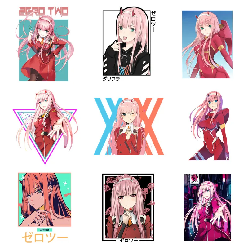 

Варенье во Фране аниме нулевые два нашивки для одежды тепловые переводные наклейки DIY Футболка утюгом для женщин куртки Аппликация