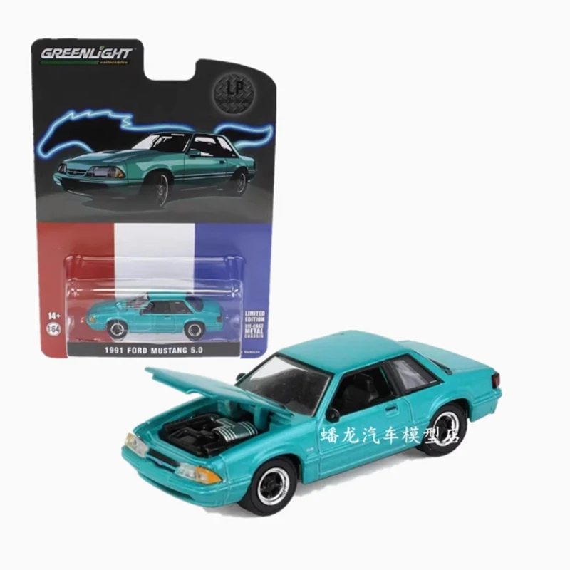 

GreenLight 1:64 Scale 1991 FORD MUSTANG 5.0 Alloy Model Car Classic Adult Souvenir Gift Static Display
