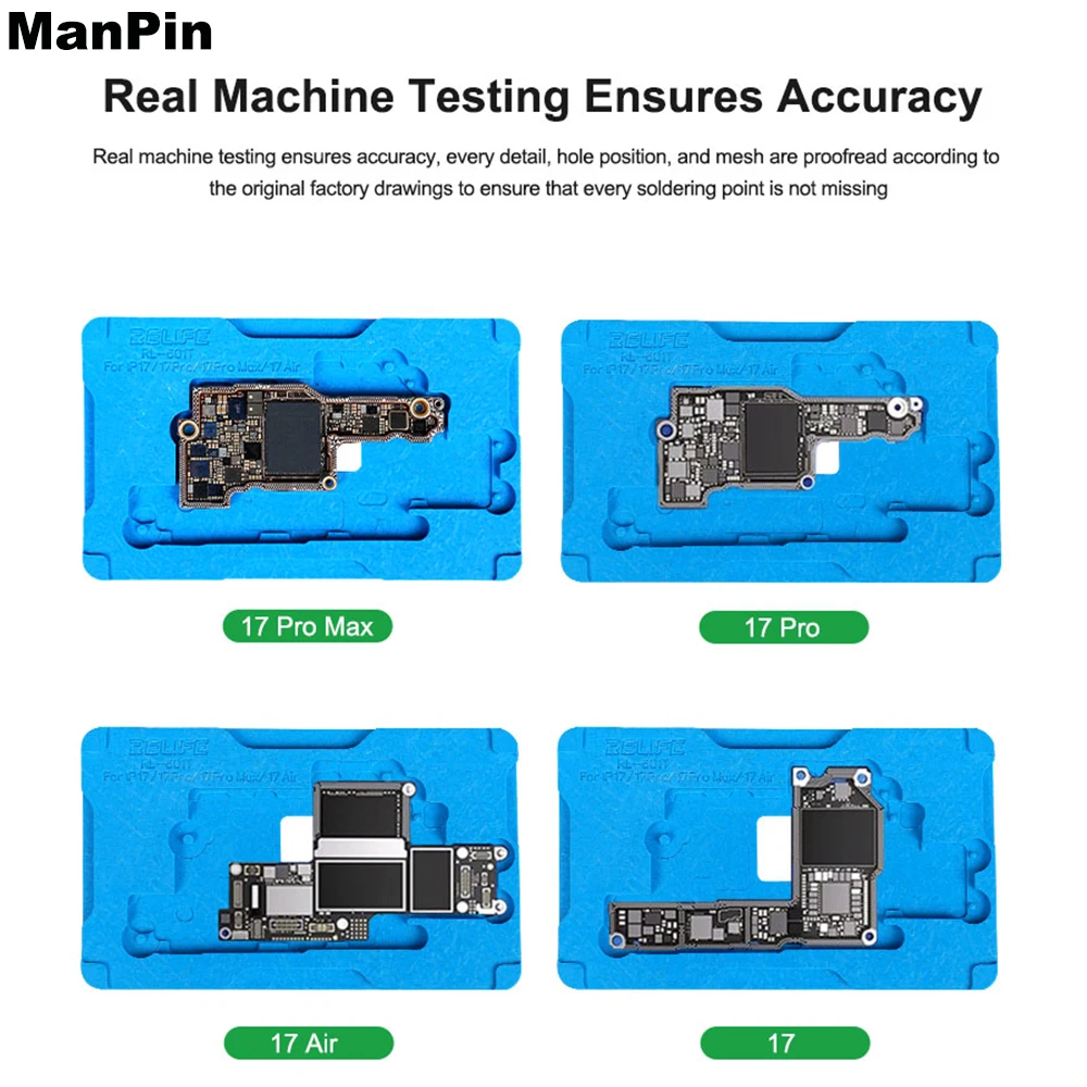 31in1 중간층 주석 도금 세트 메인보드 납땜 스틸 메쉬 아이폰 17Pro Max 16Pro X 정밀 위치 강력 자석