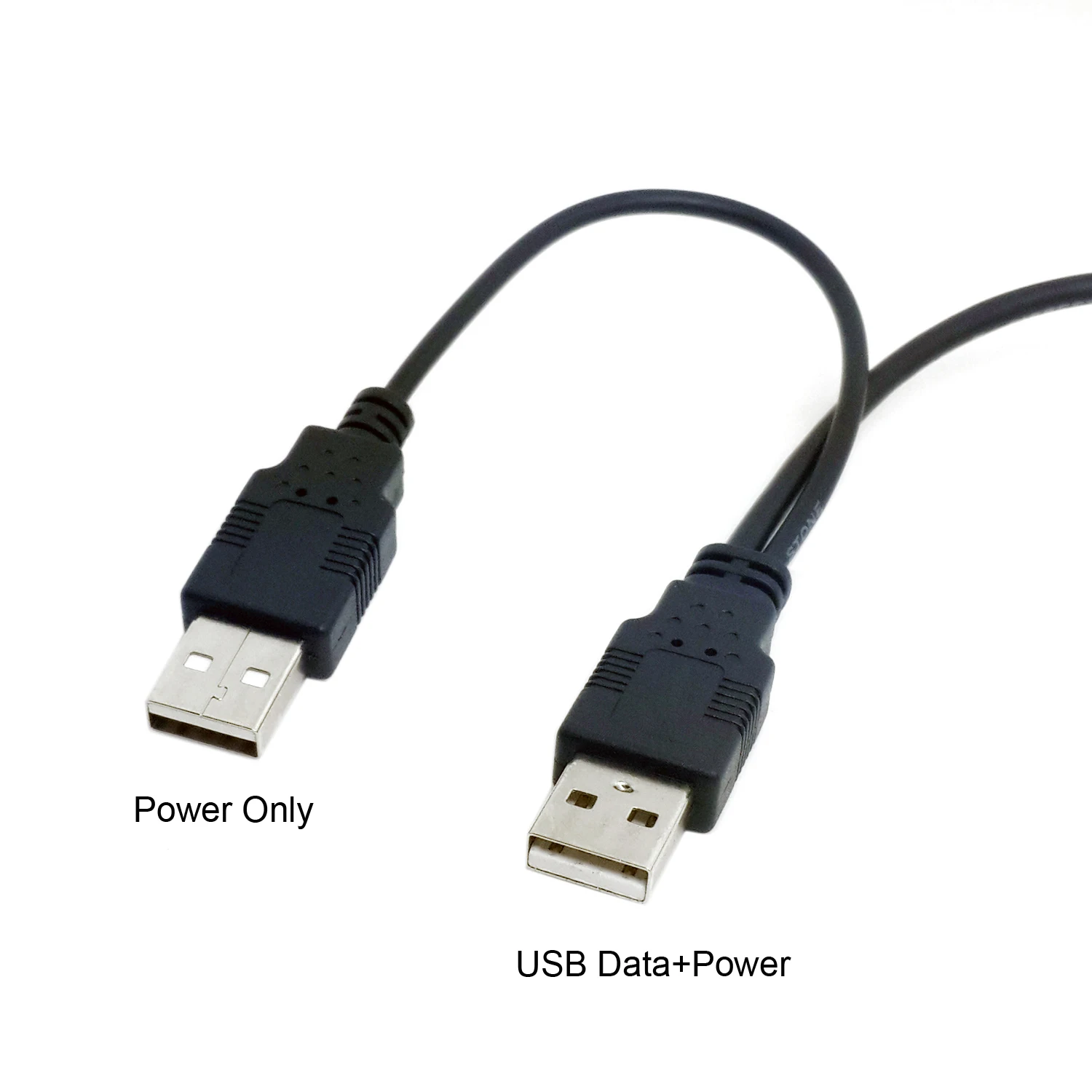 Cablecc-Cable Dual USB 2,0 macho a macho B estándar, Cable Y para impresora, escáner Y unidad de disco duro externo, 80cm
