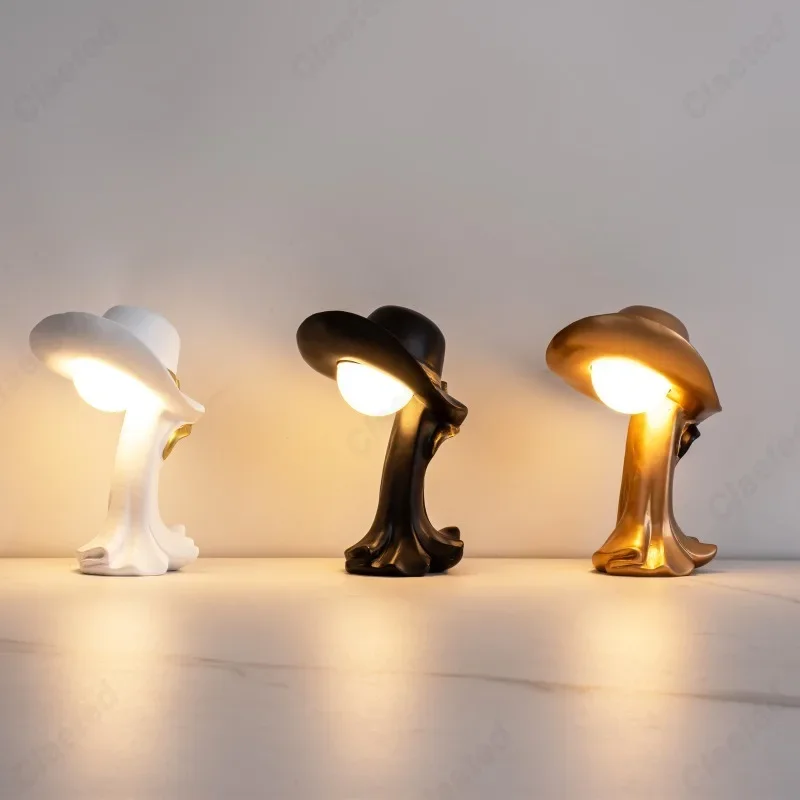 하이엔드 LED 빨대 모자 침실 침대 옆 램프, USB 야간 조명, 거실 서재 분위기 장식 조명 고정장치, 신제품