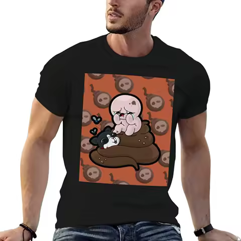man shirts cotton The shirt of Isaac t funny designer t T-Shirt Binding