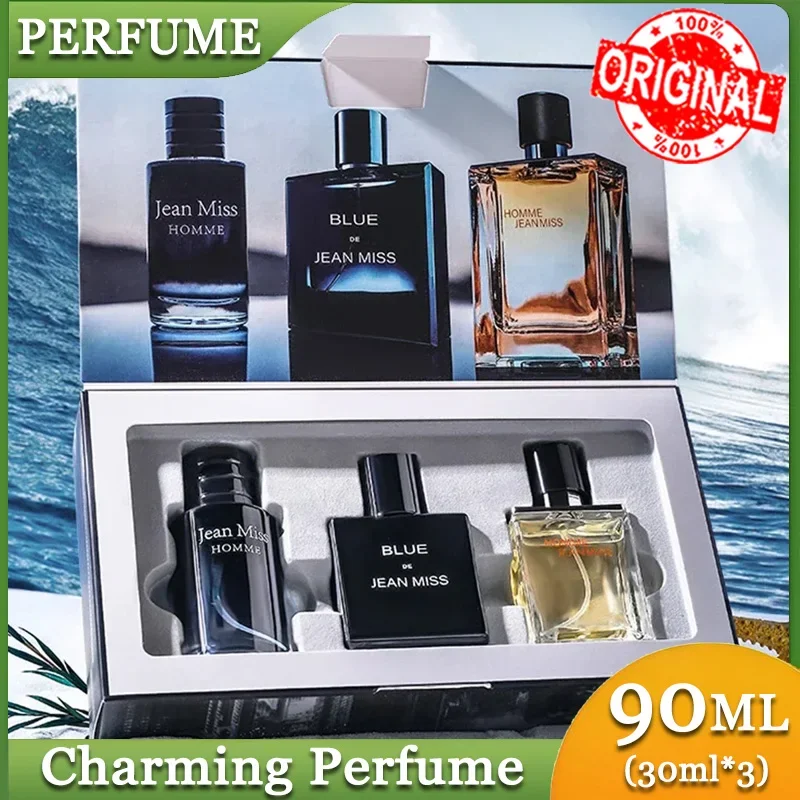عالية الجودة 90 مللي الرجال العطور Hombre هدية صندوق 3 قطعة مجموعة كولونيا رائحة فاسينات رجل العطور Masculinos عطر دائم Heren