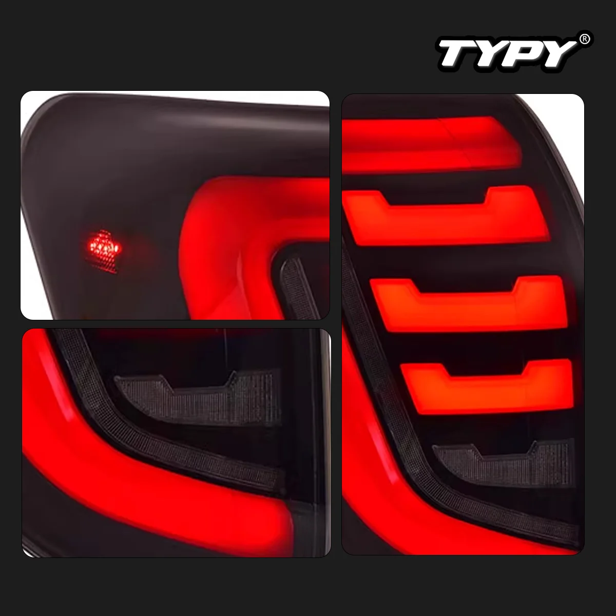 Car Lights For Toyota RAV4 Tallight 2009-2012 LED Car Tail Lamps Daytime Running Lights Dynamic Turn Signals Car Accessories