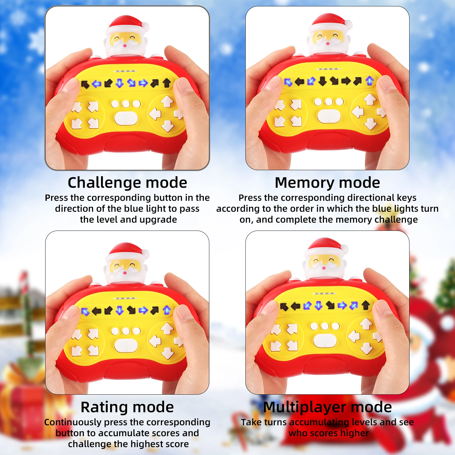 Kinder Weihnachten Tanz Maschine Puzzle Herausforderung Palm Speed Push Spiel Maschine Spaß Stress Relief Spielzeug Halloween Geschenk