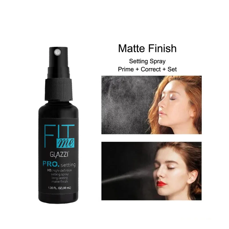 Sdotter Spray fissante per il trucco a lunga durata idratante Non appiccicoso finitura opaca Primer per il trucco Base per fondotinta mantieni il viso F