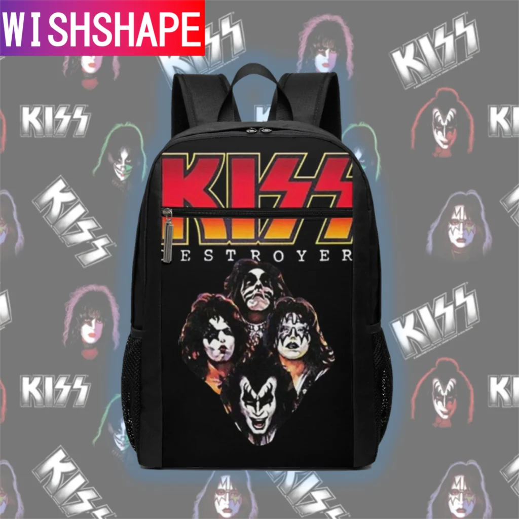 Kiss Backpack Ace Frehley From KISS Band Spaceman Makeup Backpacks Multi Function High quality Bag Man - Woman Travel Bags