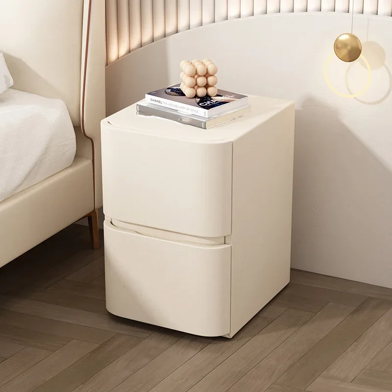 Modern Bedroom Nightstand Minimalist White Aesthetic Drawer Nightstand Wood Korea Comodini Camera Da Letto Japanese Furniture