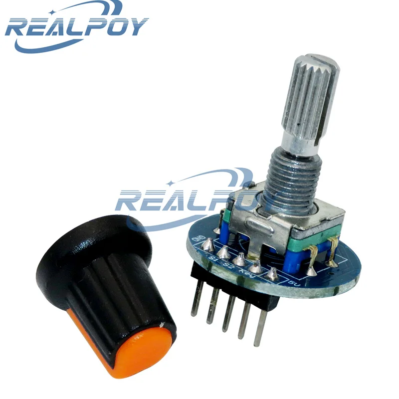 Rotary Encoder Module for Arduino Brick Sensor Development Round Audio Rotating Potentiometer Knob Cap EC11