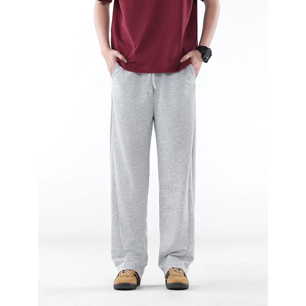 

2025 Spring/Summer New Handsome Trendy Curved Knife Casual Pants Men's Trendy Sanitary Pants Simple and Versatile Loose Straight