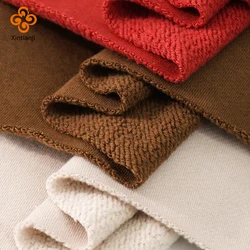 Felpa con cappuccio in pile invernale ispessimento del tessuto 430gsm maglione firmato, pantaloni tessuto per cucire cotone poliestere