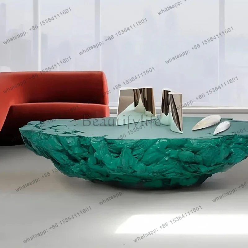 

Designer imitation rock coffee table creative special-shaped model room living room fiberglass fiber reinforced plastic stone