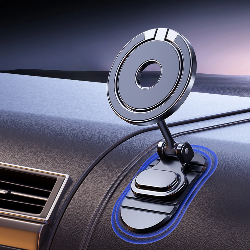 

Dual Magnetic Car Phone Holder 360° Rotation Phone Support Holder Foldable Cell Phone Stand for Car Dashboard for iPhone 15 14