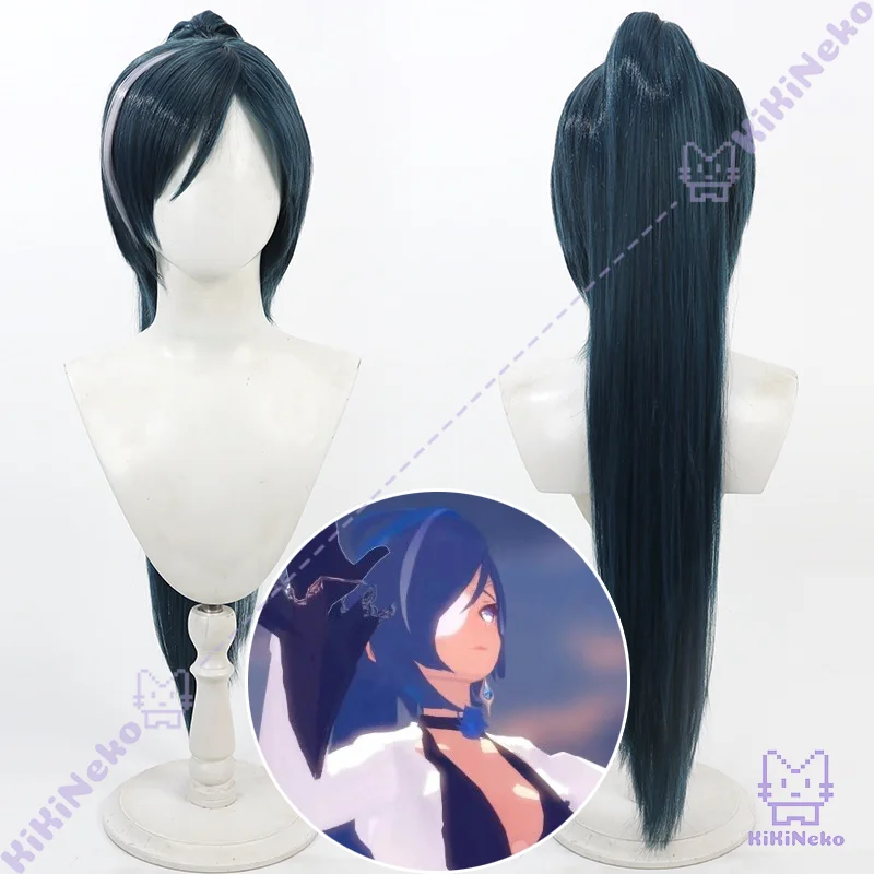 Jeu Genshin Impact Kaeya Cosplay perruque Kaeya Alberich longue queue de cheval perruque pour Comicon Hallowmas fête adulte femmes hommes