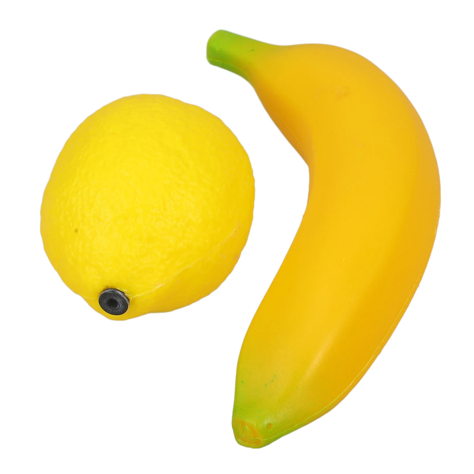 2 Pcs Sandbox Instrument Lemon Prop Fruit-shaped Percussion Toy Maracas for Baby Banana Child