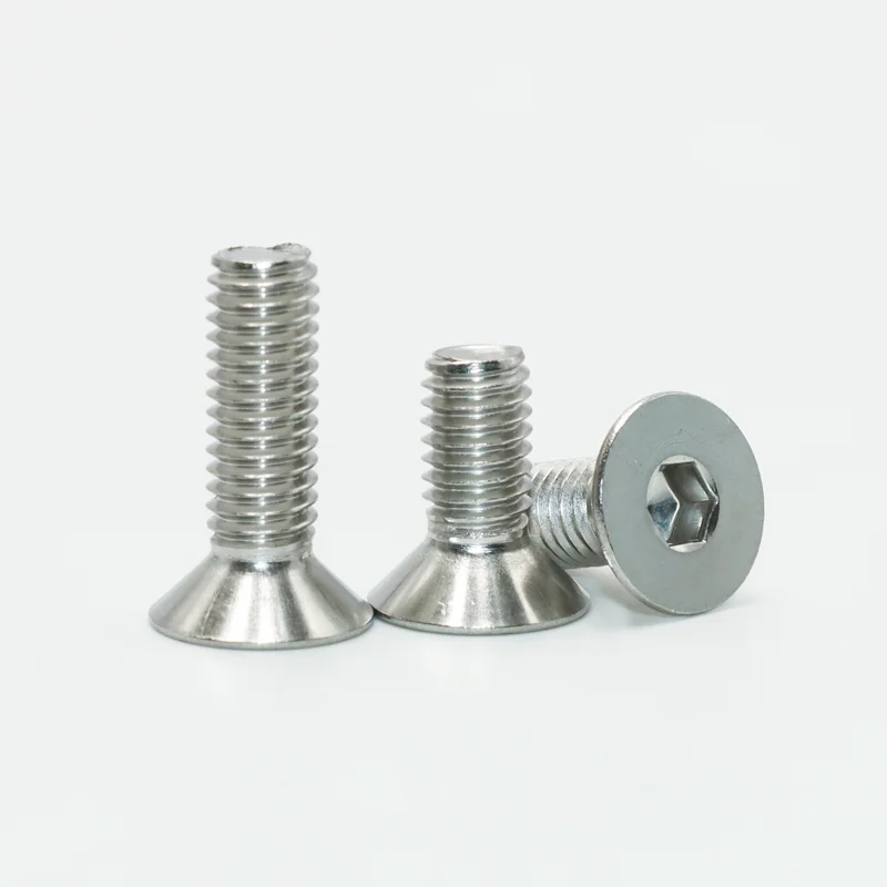 Innen sechs kant versenkte Flach kopfs ch raube Kit m2, 5 m3 m4 m5 m6 Sechs kant Innen sechs kant mutter 2,5 Edelstahl din7991 Maschinen schraube – Detail 4