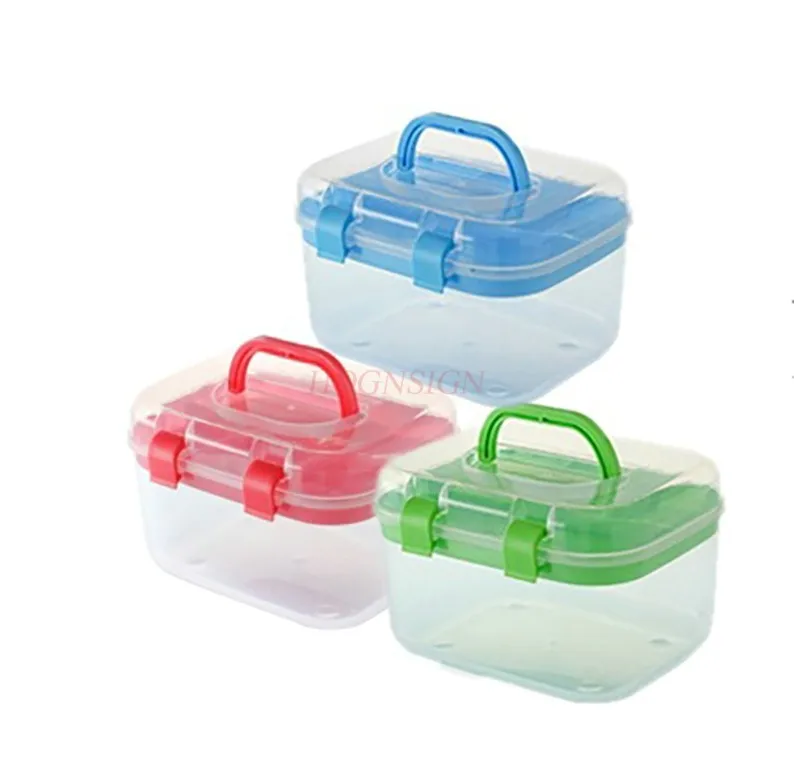 Small fish and shrimp animal observation box, household plastic medicine box, first aid box, medicine and cosmetics storage box