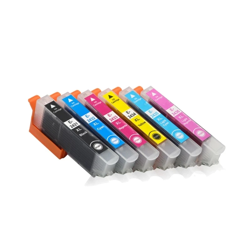 Imagem -03 - Maneira de Tinta 20 Pacote T2421-t2426 T2431-t2436 Cartucho de Tinta Compatível para Xp750 Xp850 Xp950 20 Peças Conjuntos Mais 2bk
