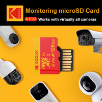 High Speed TF Memory Card for Kodak Surveillance Camera A1 U3 V30 100MB/s Security Monitoring Micro SD Card 128GB 64GB 32GB