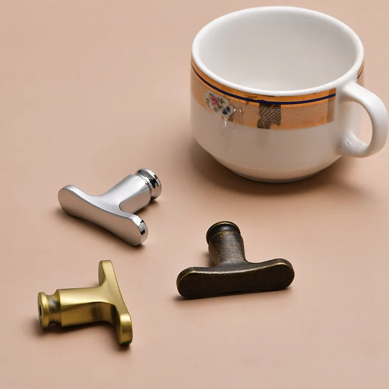 Brass Minimalist Olive Shape Glossy Silver Simple Drawer Knob Unique Door Handle for Wardrobe Cabinet Home Furniture Hardware