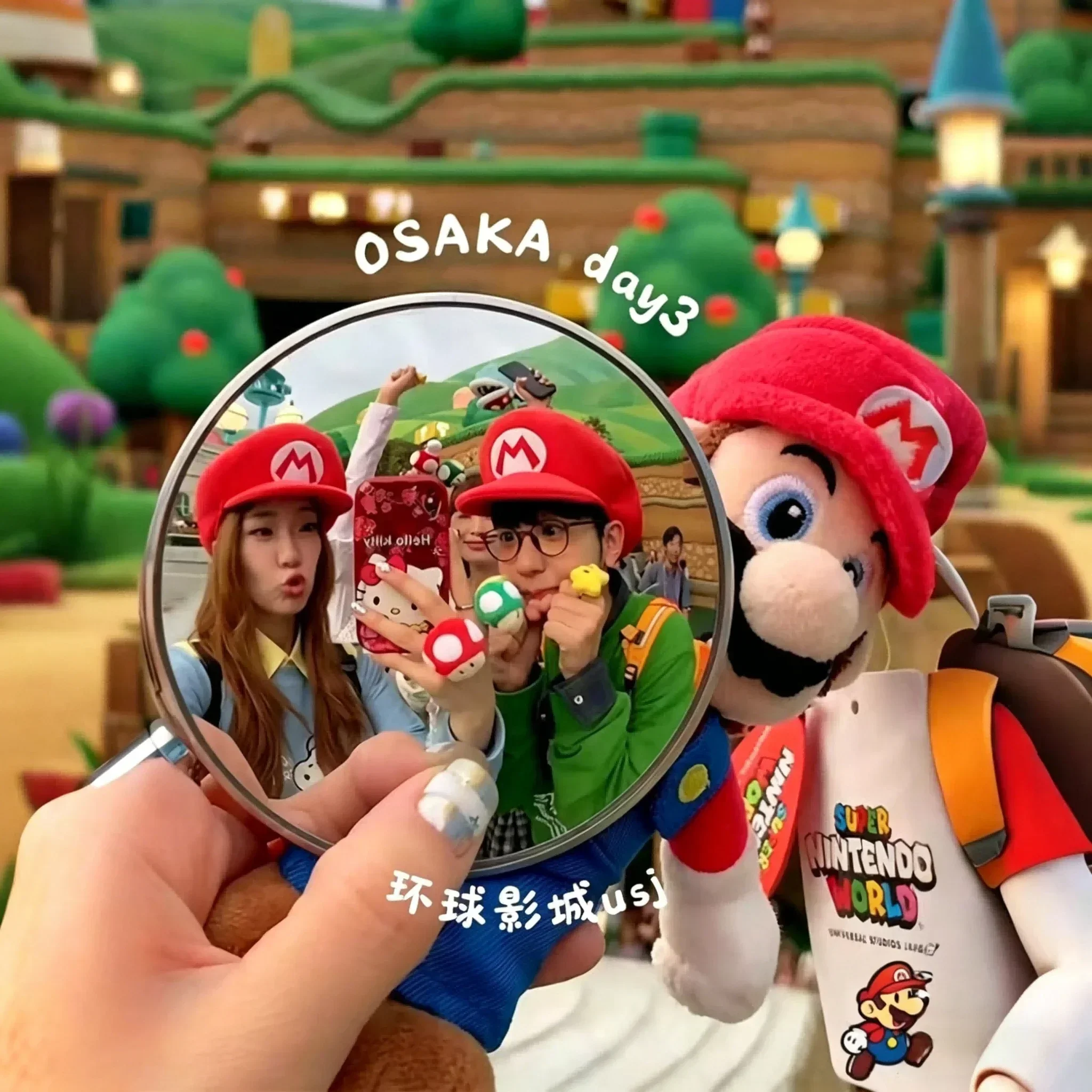 Mini round Mirror Set 7.5cm/9.5cm Portable Travel Selfie Convex Wide-Angle Spherical Mirror for iPhone Samsung Vlogging