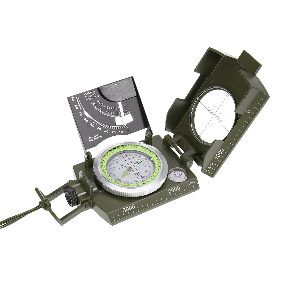 

Military for Travel Outdoor Handheld Durable Zinc Alloy Shape Gift Hiking Camping Navigation Tool