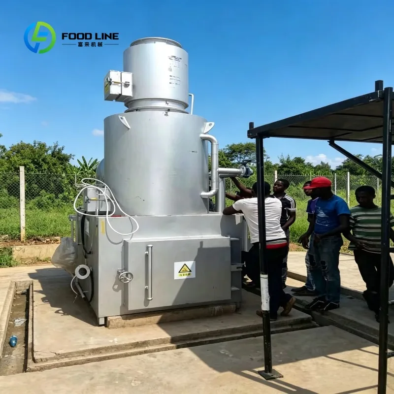 Carbon Steel Double Layer Heat Preservation Domestic Waste Incinerator, Insulated Equipment for Low Temp Waste Incineration