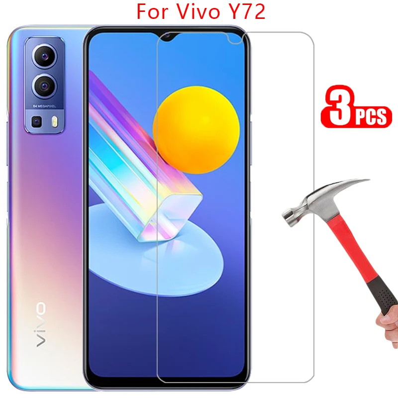 screen protector tempered glass for vivo y72 5g phone case on vivoy72 y 72 72y y725g back cover 360 protective coque viv y72case