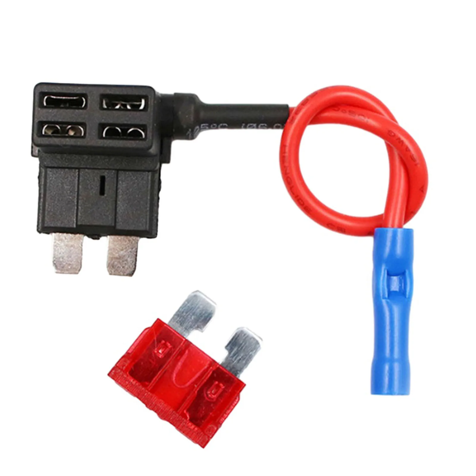 Easy to Install 12V Fuse Holder External Line Connector  Converts 1 Fuse Slot to 2  Protects Each Circuit Individually