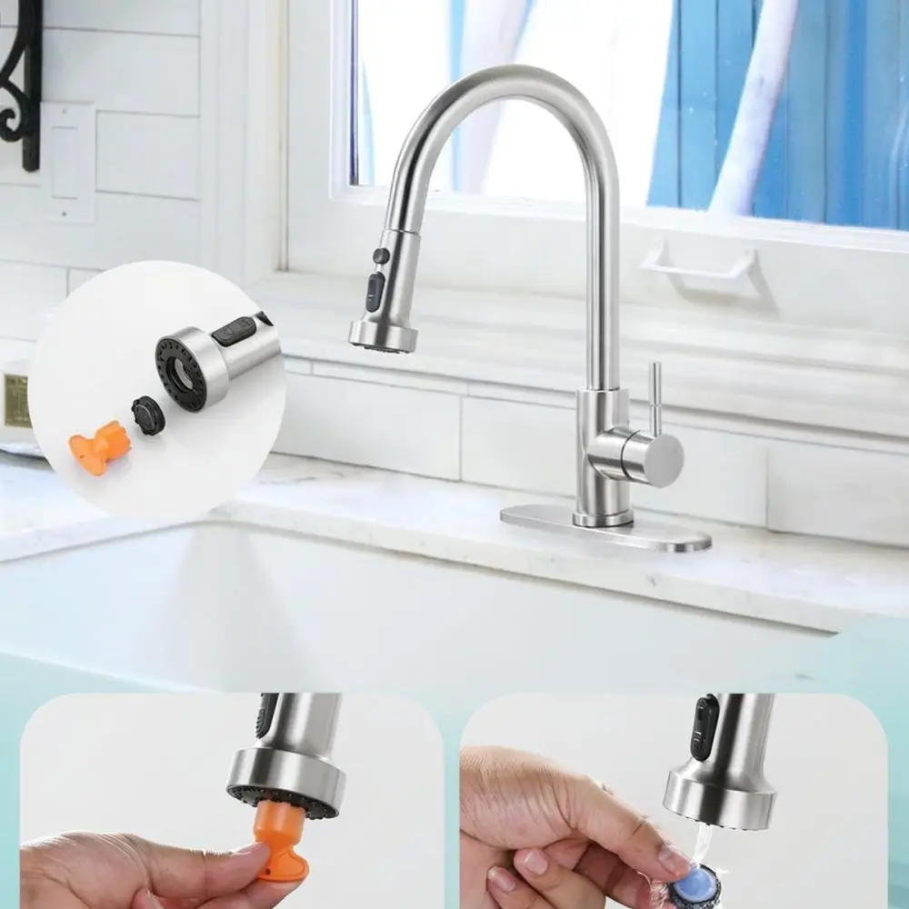 Durable Pull Out Kitchen Faucet Hose Replacement Flexible Extension Sprayer Tube Bathroom Sink Repair Accessory