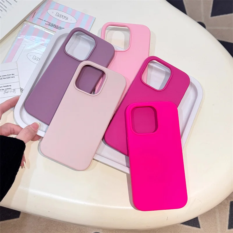 200PCS Liquid Silicone Phone Case for iPhone  17  16 15 14 13 12 11 Pro  Max  for wholesale Soft Cover