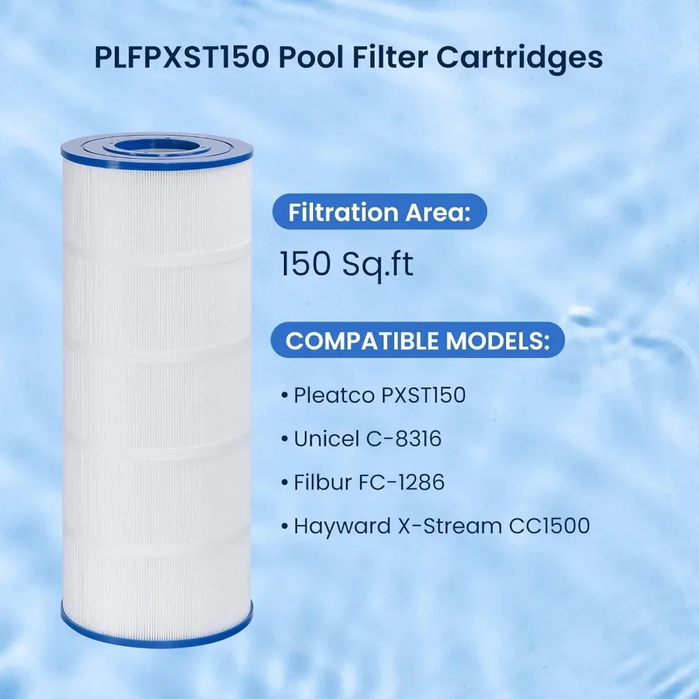 1-Pack Replacement for Pool Filter PLFPXST150, Hayward X-Stream CC1500, Waterway Pro Clean 150, Unicel C-8316, Filbur FC-1286