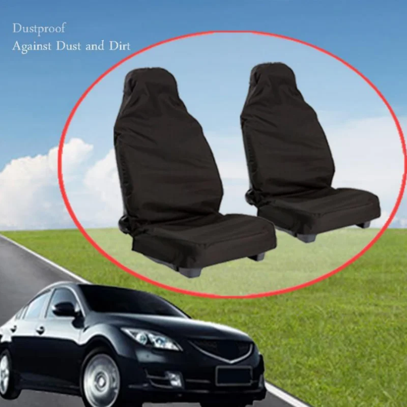 

ISURE MARINE A Pair Of Black Car Seat Cover Dustproof Car Seat Cover Universal Seat Protection Cover Car Supplies 132 * 54 cm