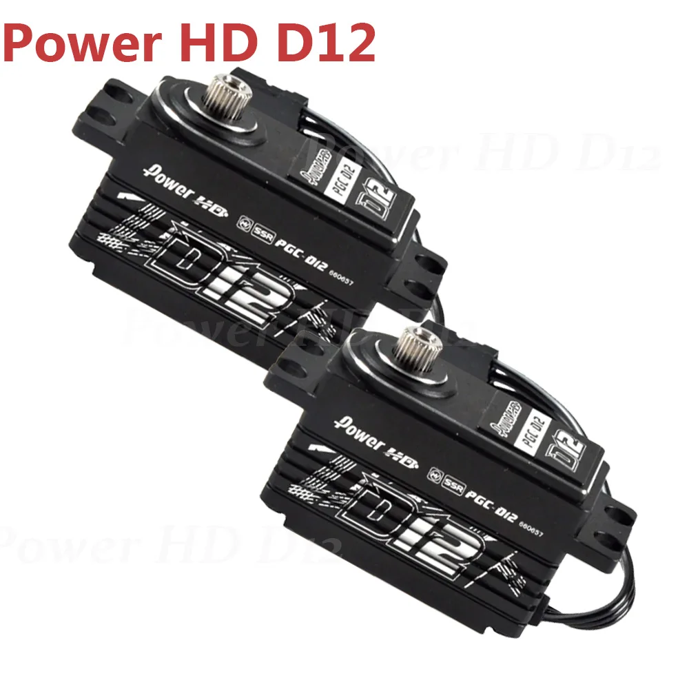 

Original Power HD D12 Coreless Servo 6.0-7.4v 12.5kg 0.059sec Steering Gear for 1/10 Electric Drift Vehicle RC Racing Car