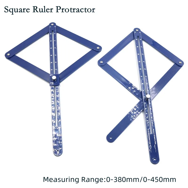 380mm 450mm Multifunctional Protractor Corner Angle Finder Tool Square Ruler for Woodworking Craft  Angle Measuring Tool