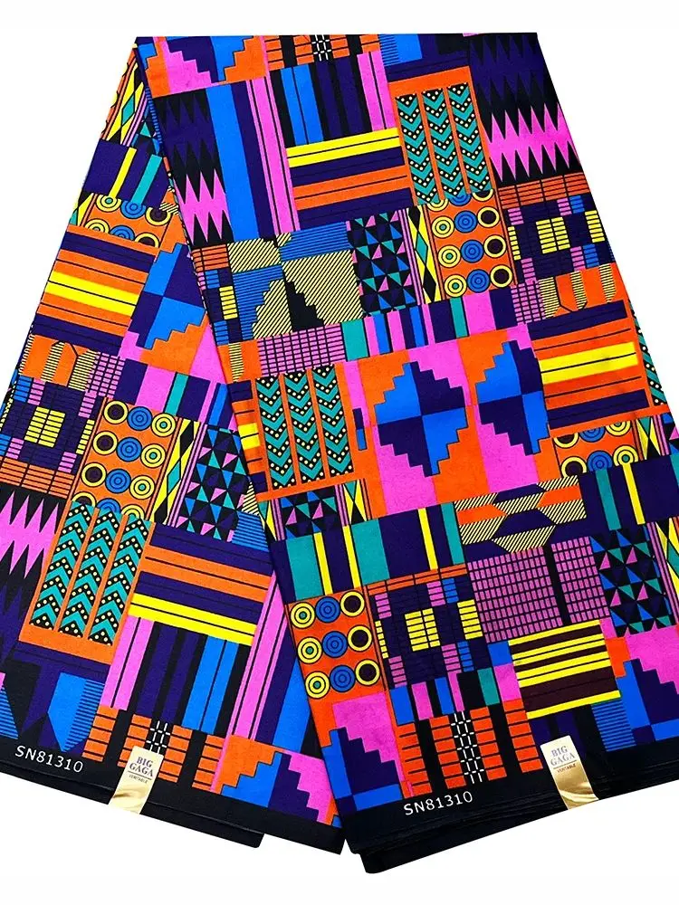 African New Wax Fabric  Ankara Wax Fabrics Newest Design Block Prints Batik For Dresses Sewing Cloth Materials