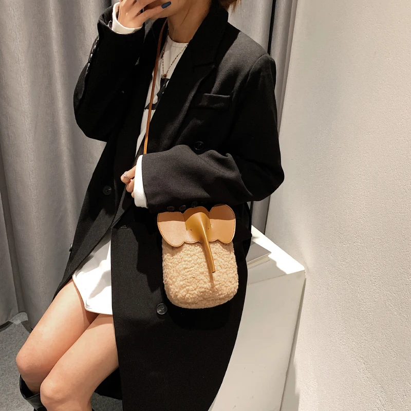 Luxus Neue frauen Schulter Taschen Marke Handtasche PU Leder Umhängetasche Designer Elefanten Handy Tasche Weibliche Shopper Geldbörsen – Detail 6