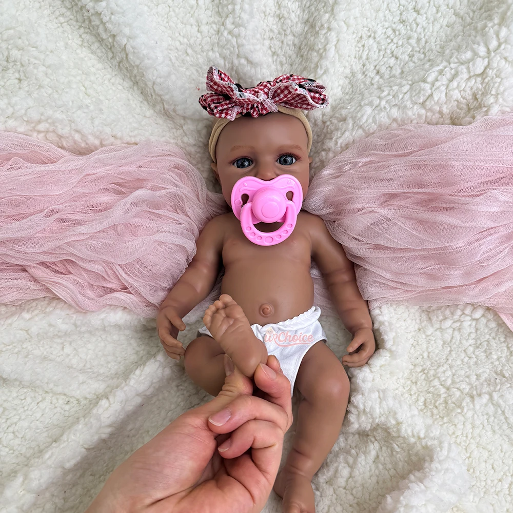 トリプル＆ツインズ 12インチ 女の赤ちゃん はげ頭または髪のあるベイビー 目が開いたシリコンリボーンドール 心理的癒し用