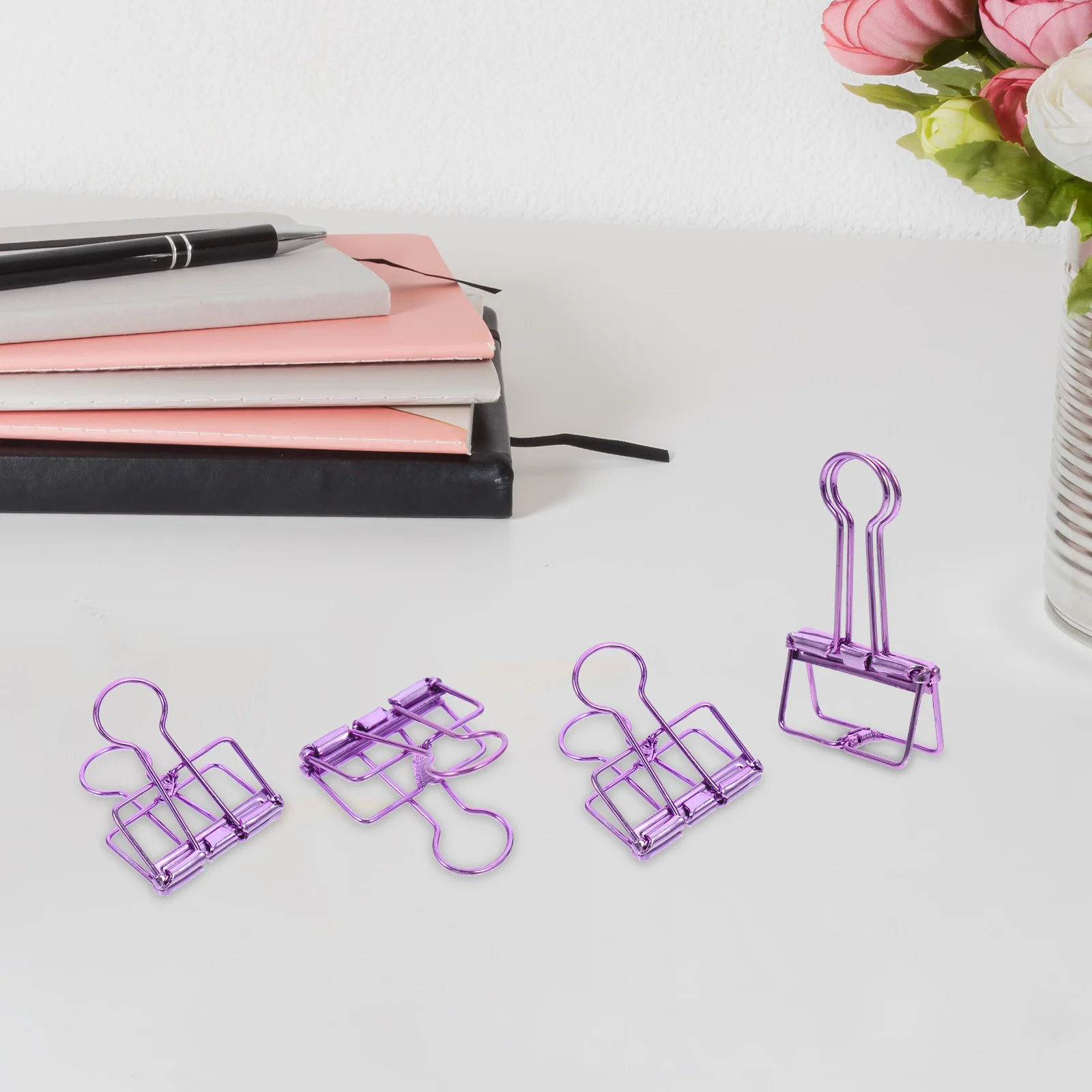 

10pcs Metal Binder Clips for Paper Office Supplies Large Jumbo Electroplated Strong Hold Documents Storage Wall