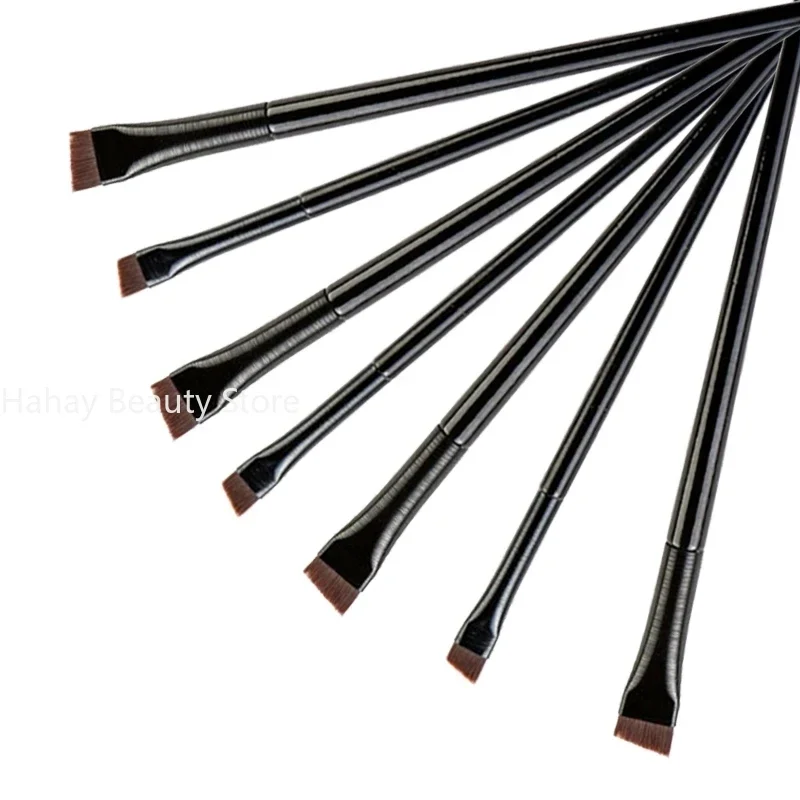 1pc Blade Makeup Brushes Angled Thin Eyebrow Brush Flat Fine Eyeliner Brush Professional Liner Brow Beauty Make Up Tool