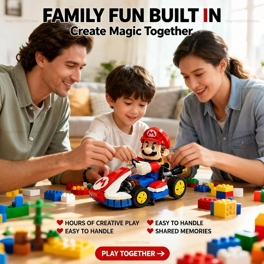 جديد كارت اللبنات مجموعة 1972 قطعة سباق السيارات نموذج دائم التعليمية لتقوم بها بنفسك لعبة الطوب للأطفال الكبار عيد ميلاد هدية الكريسماس #2